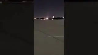 Air Force 2 leaving tulsa international Airport