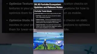 Fortnite Creative + UEFN Update v39.30! #fortnite #uefn