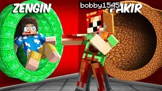 ZENGİN VS FAKİR TÜNEL YARIŞMASI - Minecraft