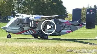 Short SC7 Skyvan - Pink Aviation Services OE-FDI - takeoff at Altenstadt Army Airfield