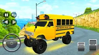 Monster Buses Drive In Small City - School and Police Bus Driving Simulator #21 Gameplay