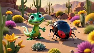 Leo Lizard Crawls Slowly | Reptile Song for Kids | Fun Nursery Rhymes and Baby Songs