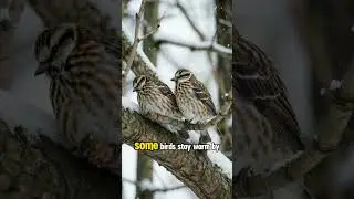 How do birds survive winter?