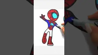 How To Draw Spidey Spider-man #spiderman #drawings #spidermandrawing #art #shorts