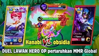 HANABI VS OBSIDIA GOLDLANE! A DAMAGE DUEL WITH GLOBAL MM - THE MOST PAINFUL BEST BUILD - MLBB