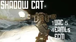 Shadow Cat Build Review - 1UAC5 + 4ERMLs + ECM - Mechwarrior Online