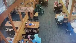 Gwinnett County officer saves choking man at Golden Corral