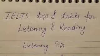 Band 8.0 | IELTS Listening & Reading Tips & tricks  | IELTS WISDOM
