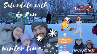 Saturday Snow PlayTime I Unplanned I Meeting new friend kuya Lucio @Ben Lee Park I BIE FIL-CANADA