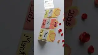 DIY Paper Desk Calendar | Easy Craft idea | NikkuArt | #shorts