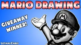 Mario Speed Drawing - Giveaway Winner! - Fan Art Time Lapse