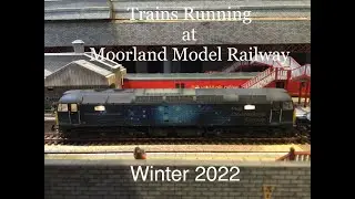 Trains Running on Moorland Model Railway Winter 2022
