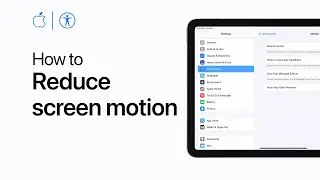 How to reduce screen motion on iPhone, iPad, and iPod touch &mdash; Apple Support