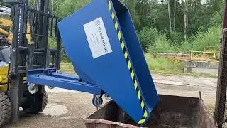 Pojemnik samowyładowczy, kontener, koleba TK 1100, instrukcja użytkowania. pojemniki-metalowe.com