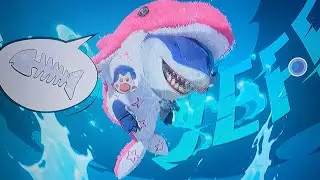 I play as Jeff the land shark I had fun and I talk about having fun 
