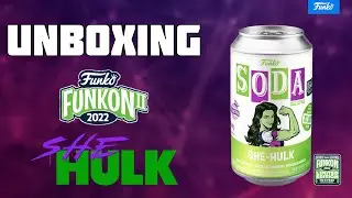 UNBOXING - FUNKO POP! - SHE-HULK SODA - CHASE 1/1,600 PIECES  | FUNKON CONVENTION 20222 FUNKO