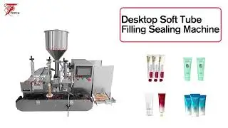 Tabletop Skincare Cosmetic Cream Plastic Soft Tube Filling Machine