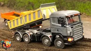 BRUDER RC TRUCK SCANIA CONSTRUCTION SITE  Model Action