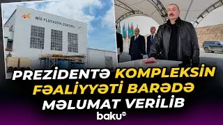 İlham Əliyev “Dəmirli” Filiz Emalı Kompleksinin fəaliyyəti ilə tanış olub - Baku TV