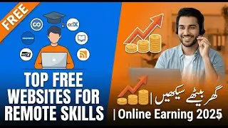 Top Free Websites to Learn Remote Skills | Ghar Baithe Skills Seekhain Free | Online Earning 2025