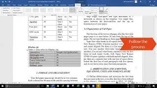 How to format a research paper using journal template.