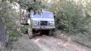Military truck TAM 150 hill climbing