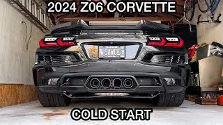 C8 Z06 Corvette Cold Start