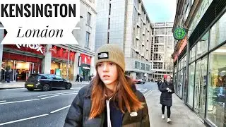 London Walk, Kensington Walk Part 1. High Street Kensington to Gloucester Road via Palace Gate. 4K
