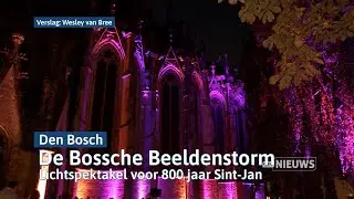 Lichtspektakel op de Sint-Jan vertelt het verhaal van 800 jaar oude kathedraal I Dtv Den Bosch