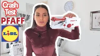 test mini machine &agrave; coudre PFAFF lidl / machine &agrave; r&eacute;parer portatif PFAFF gal&egrave;re et gros FLOP 🙄