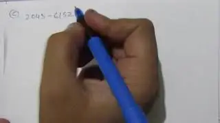 Q. 1.17: Perform subtraction on the given unsigned numbers using 10’s complement of the subtrahend