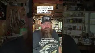 Texan reads his hoa notice like it&rsquo;s Faulkner #comedy #hoa #hoakaren #faulkner #trashcans