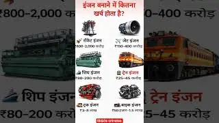 इंजन बनाने में कितना खर्च होता है?  | Engine Manufacturing Cost Explained. #shorts #gk