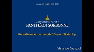 Géoréférencer un modèle 3D avec SketchUp