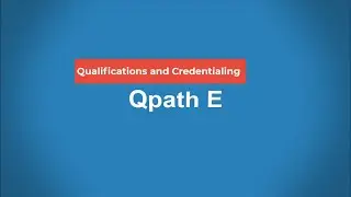 Qualifications and Credentialing Report