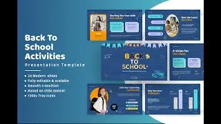 Back to School Activities Presentation Template | Fun & Educational Slides