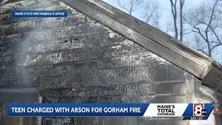 Teen charged with arson in connection to fire at vacant home in Gorham