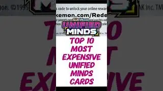 NEW Top 10 Most Expensive Unified Minds Pok&eacute;mon Cards #sunandmoon #trending #pokemoncards #top10