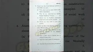 MSW-02: PROFESSIONAL SOCIAL WORK : INDIAN PERSPECTIVE | December 2023 | IGNOU #ignou #december2023