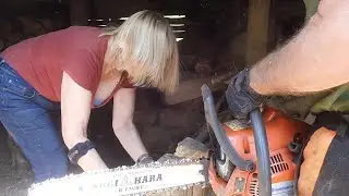 Husqvarna 1100 Cloggin Help from Mrs Digwell on a Sunny Sunday Last  days of the Summer wine