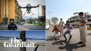 Squats, drones and angry mayors: policing coronavirus lockdowns around the world