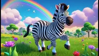 Zuzu Zebra Finds a Rainbow | Colors Song for Kids | Fun Animal Adventure Rhyme
