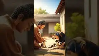 He Heard the Smallest Cry #Buddha  #reels #VillageLife #Kindness #Peace #Hope #Shorts #DreamScreenAI