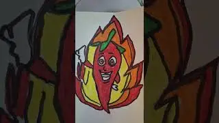 Four Types Chilli Drawing  Hot Chilli,Red Jalapeno, Chef Red Chilli,Spicy Red Chilli 