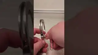 Lock picking Handcuffs with a paperclip. Standard key Peerless M300 handcuffs