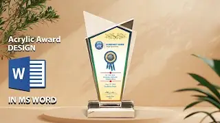 Printable Acrylic Award Trophy Design in MS Word | Download FREE Template