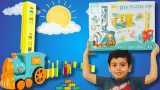 Domino Train vs LEGO Slide Blocks: Which is More FUN?