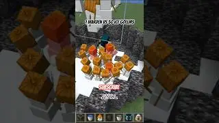 WARDEN VS 50 ICE GOLEMS 😳 #shorts
