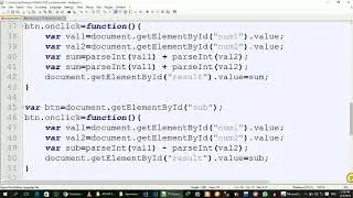 Basic Calculator In HTML using Javascript