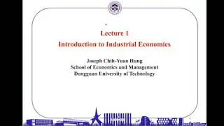 Introduction to Industrial Economics